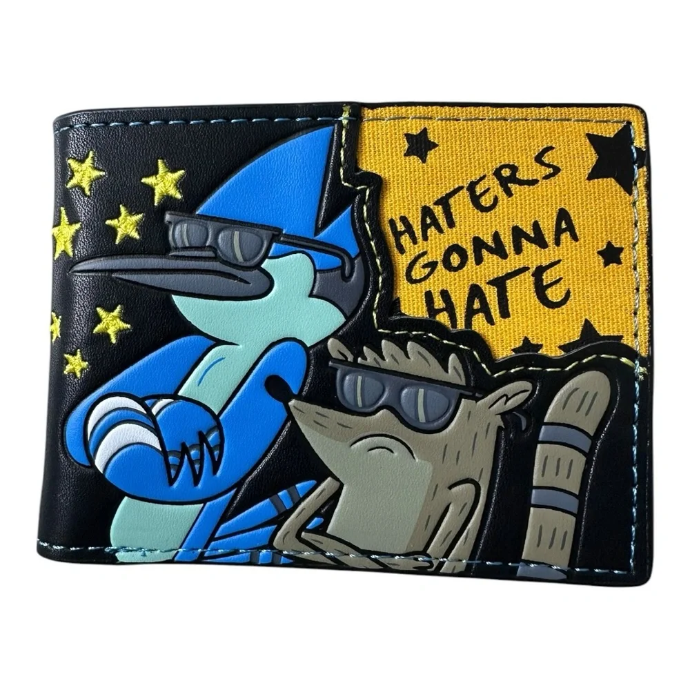 NEW Regular Show Bi-Fold Wallet Mordecai And Rigby FREE SHIPPING
